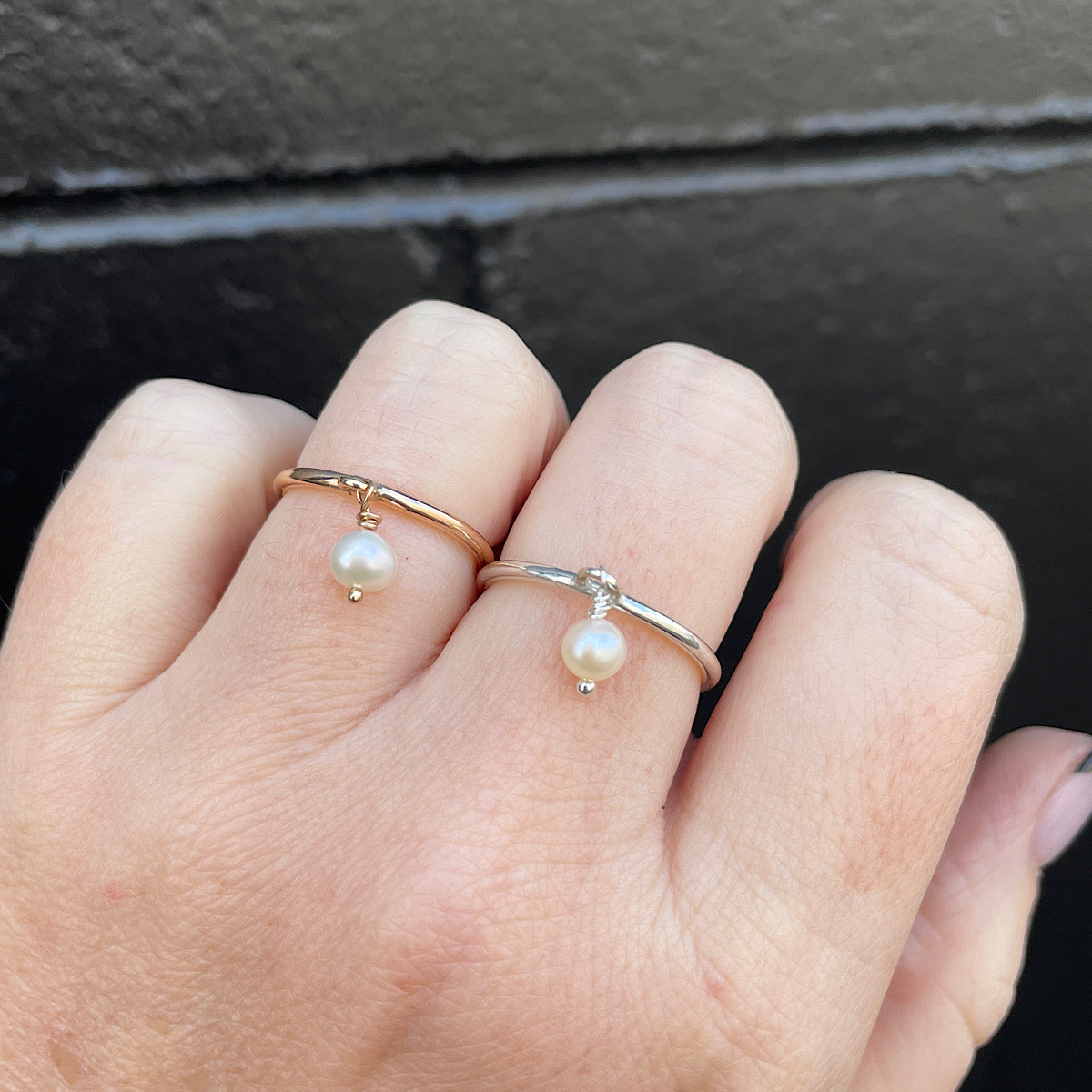 Simple Pearl Ring