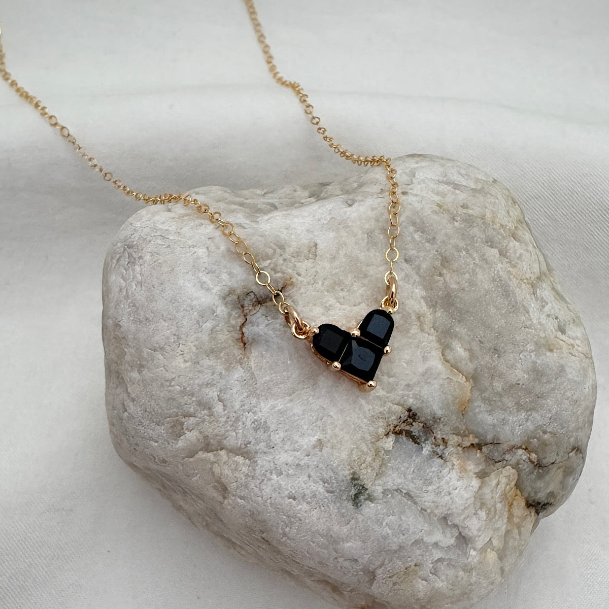 Little Black Heart Necklace