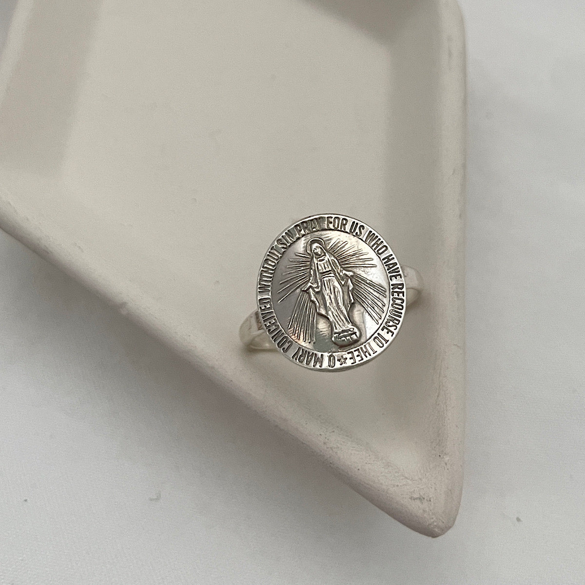 Miraculous Mary Medallion Ring