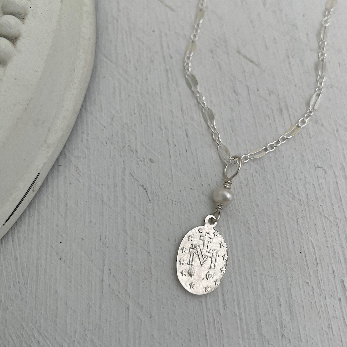 Miraculous Medal Dainty Necklace