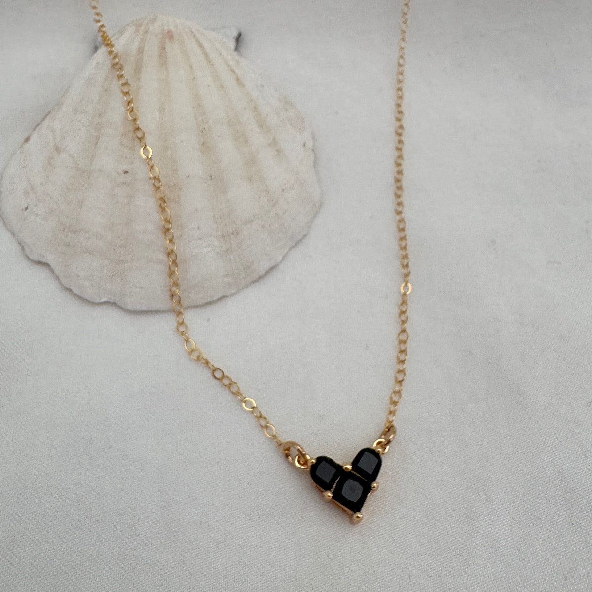 Little Black Heart Necklace