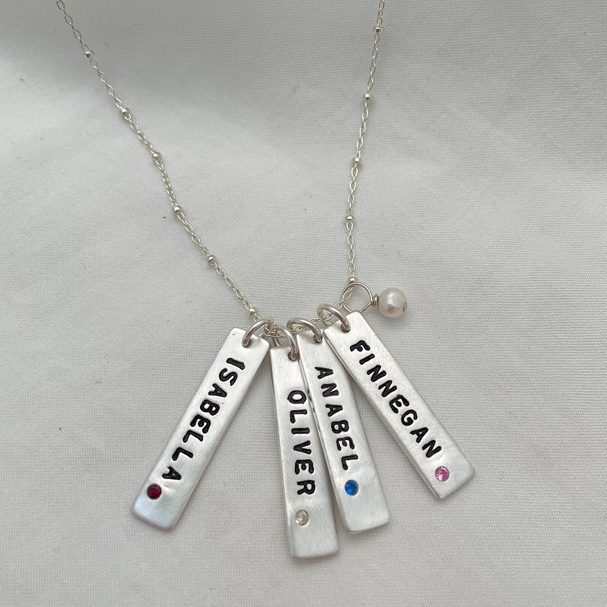 Birthstone Tag Necklace