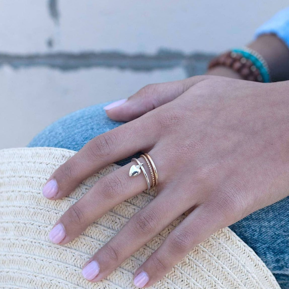 Dangling Heart Ring