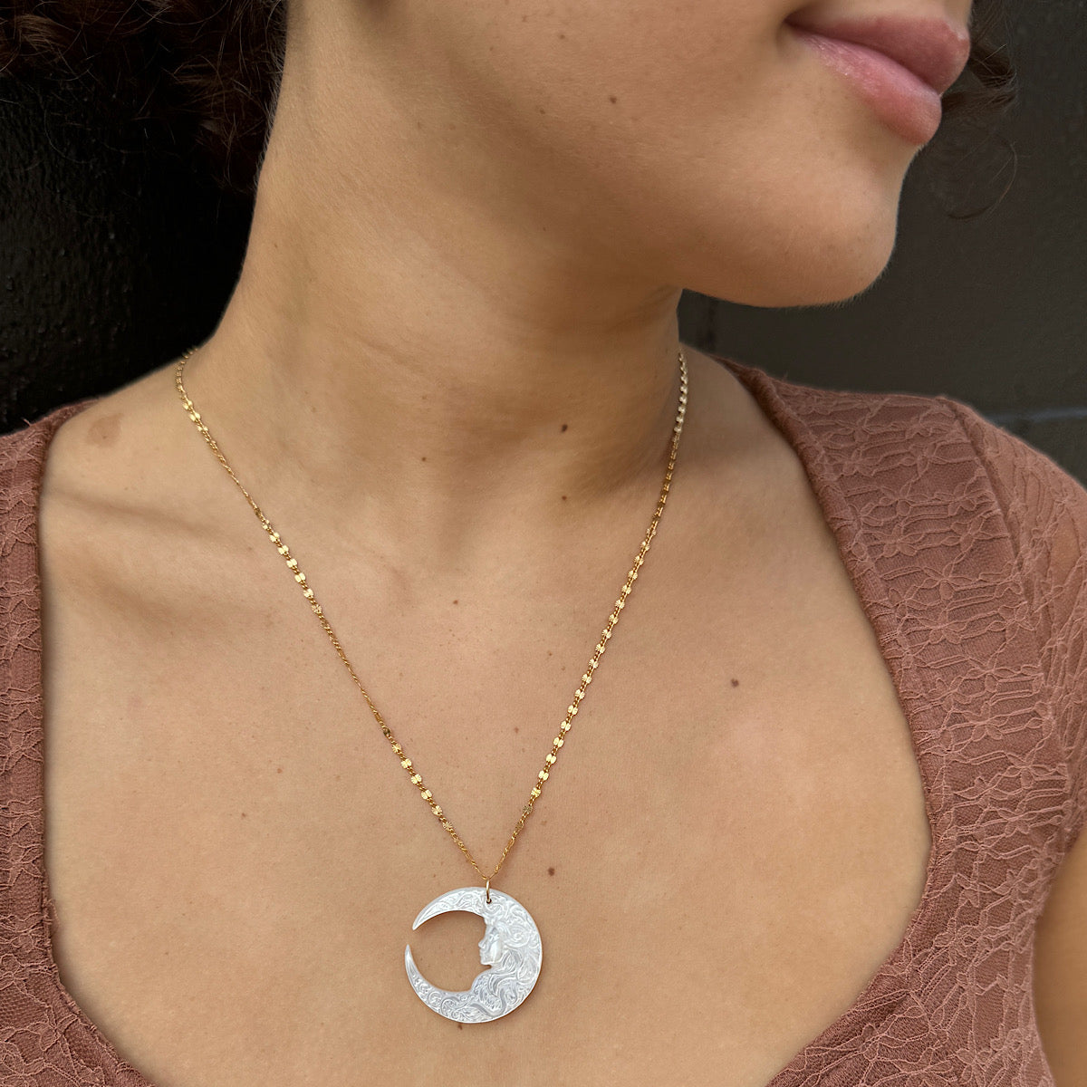 Selene Moon Goddess Necklace