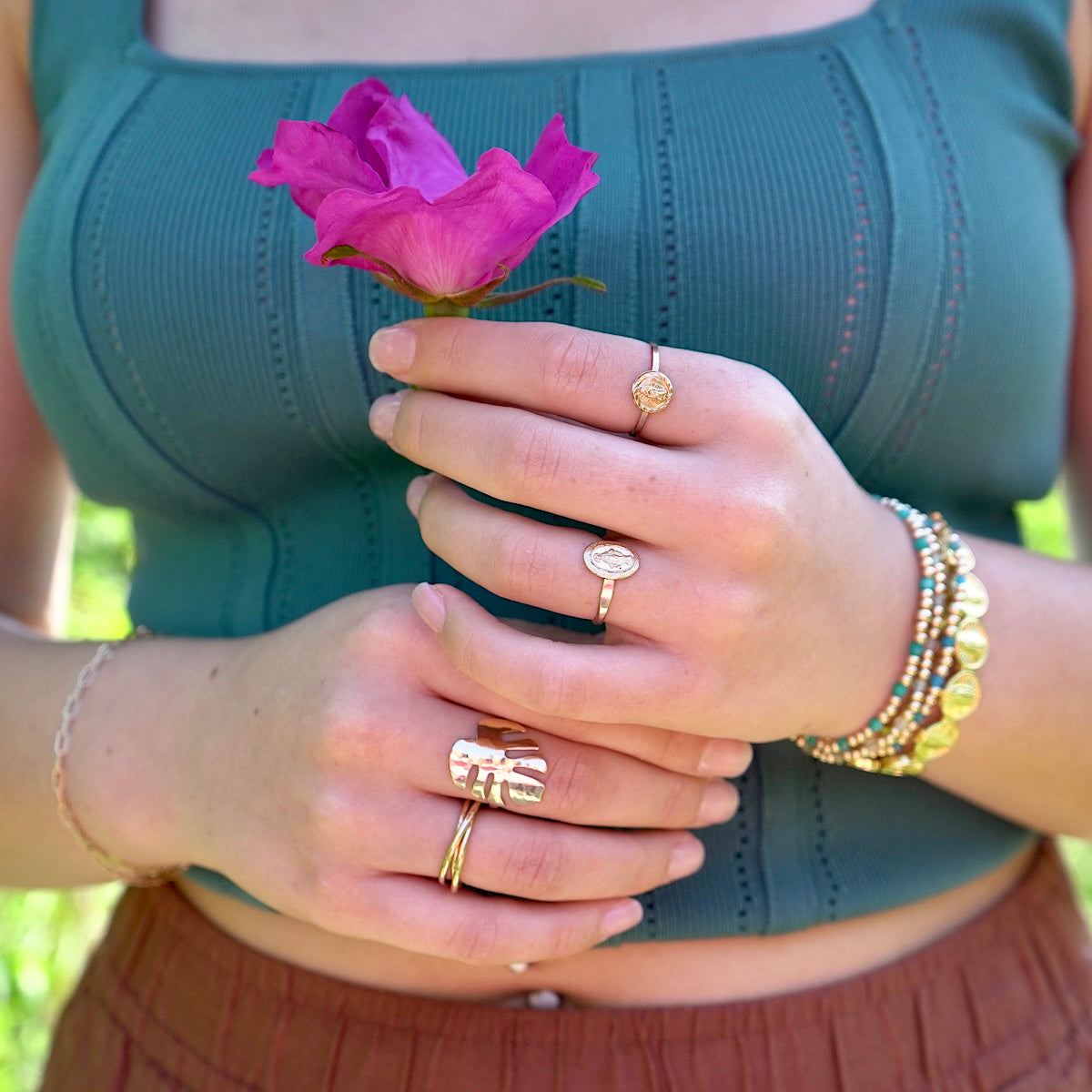 Palm Leaf Ring