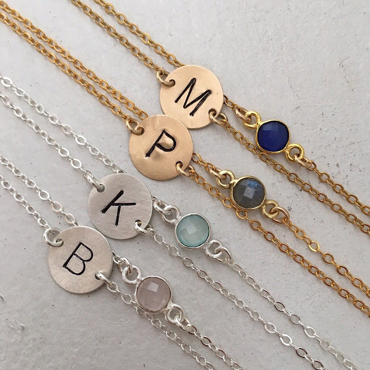 Candy Drop Initial Bracelet - IsabelleGraceJewelry