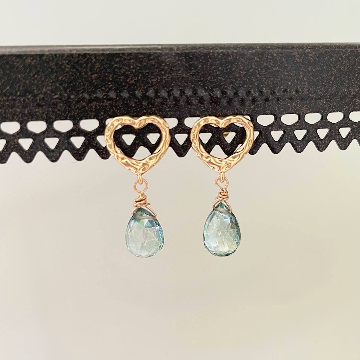 Dainty Heart Mystic Drop Earring