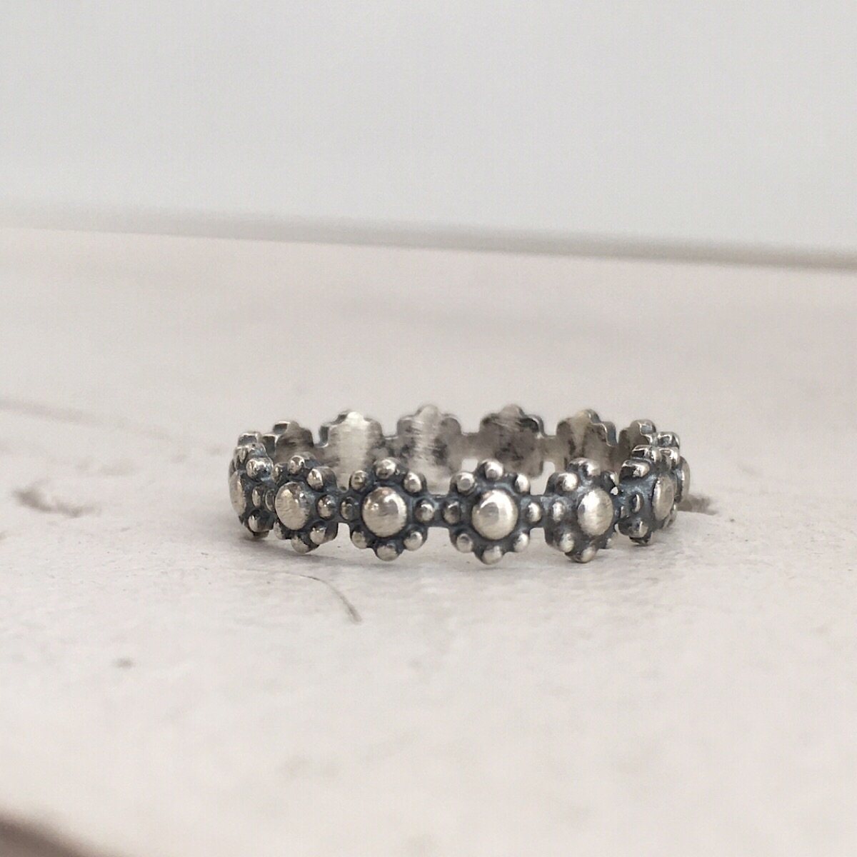 Hazel Stacker Band Silver - IsabelleGraceJewelry