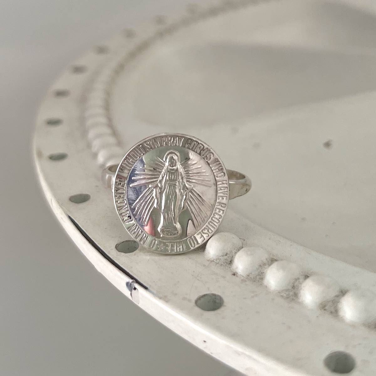 Miraculous Mary Medallion Ring