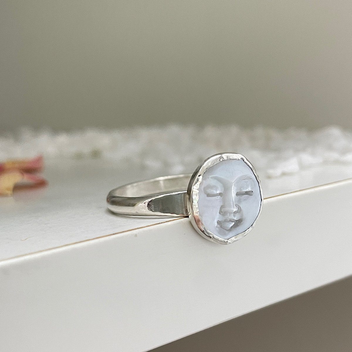 Moon Face Ring