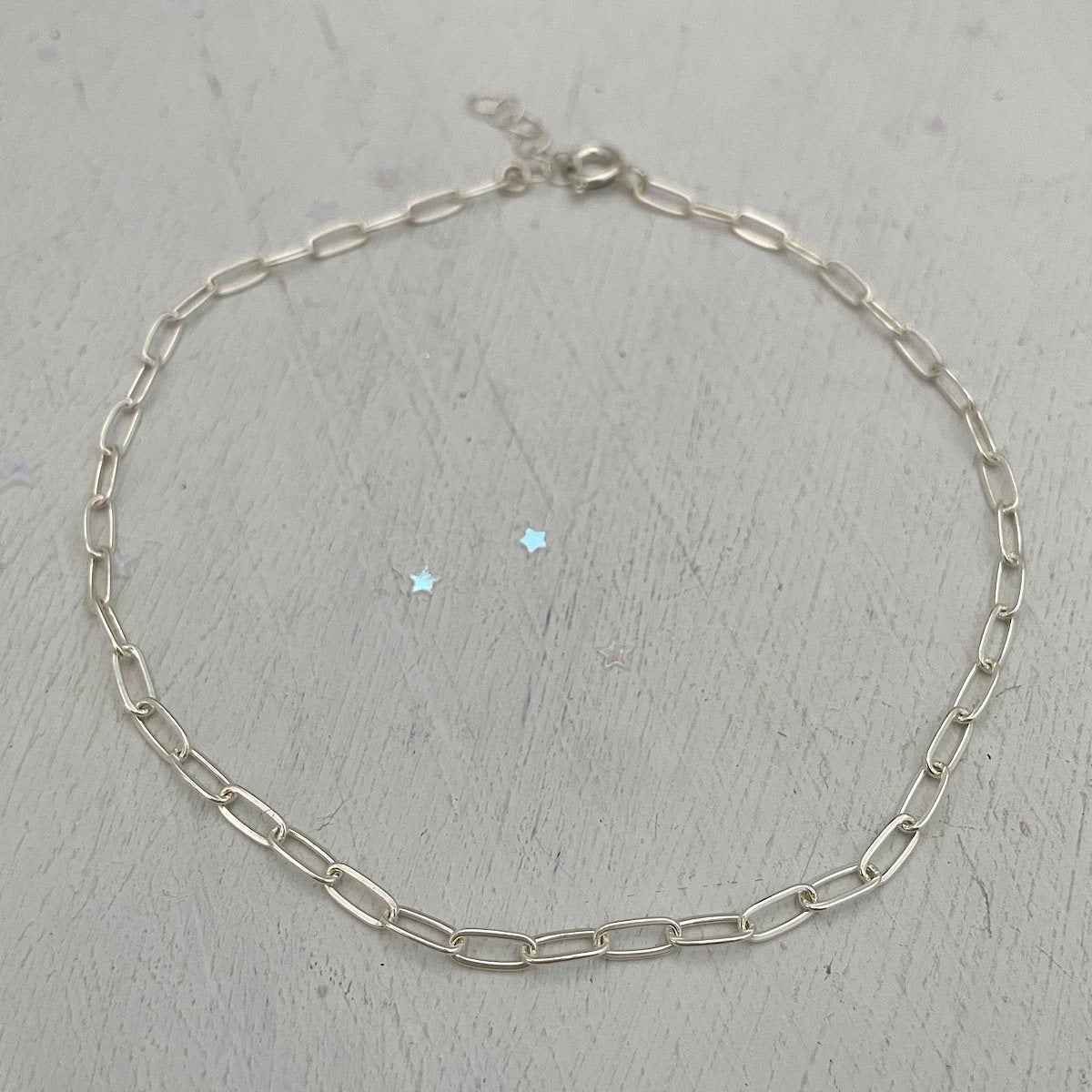 Paperclip Chain Anklet